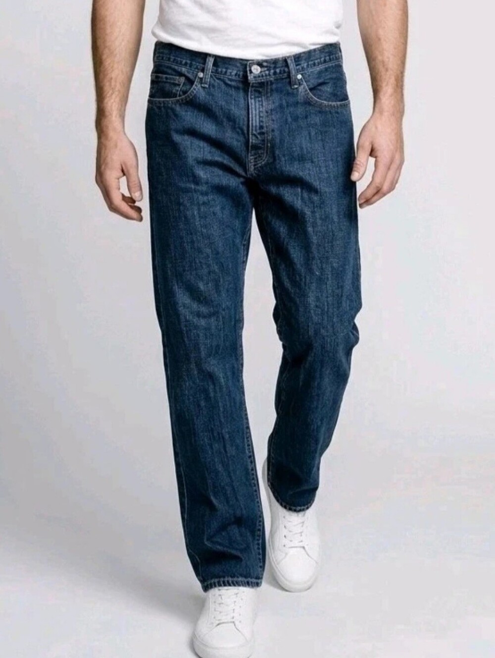 Ralph Lauren Polo Jeans Mens 34x32 Blue Denim (Act 37x32) Classic Dark Wash